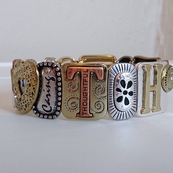 Love Forever Mother Metal Stretch Bracelet - Picture 3 of 14